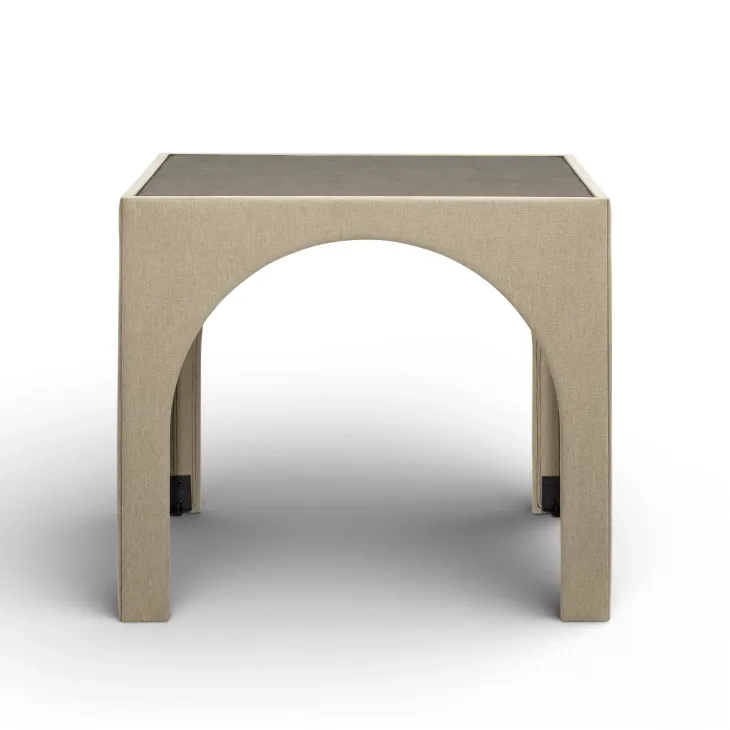 Tomlin Tan Performance Fabric 35" Square Game Table