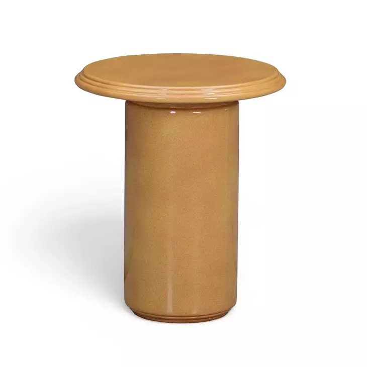 Tate Turmeric Outdoor Round Side Table