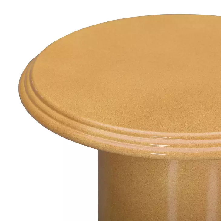Tate Turmeric Outdoor Round Side Table