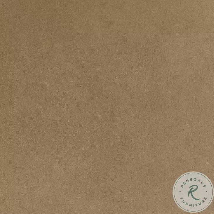 Stefanie Taupe Velvet Ottoman