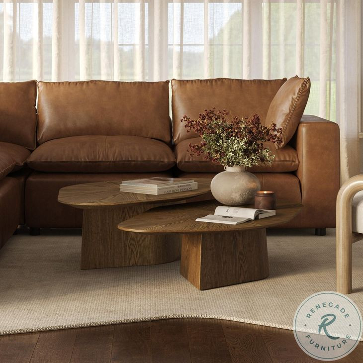 Roche Brown Ash Nesting Coffee Table Set