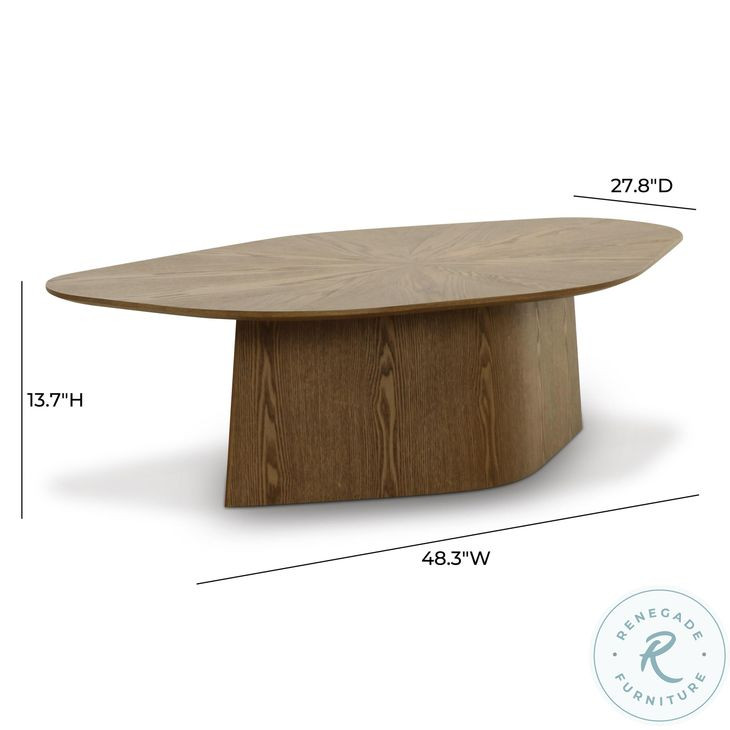 Roche Brown Ash Nesting Coffee Table Set