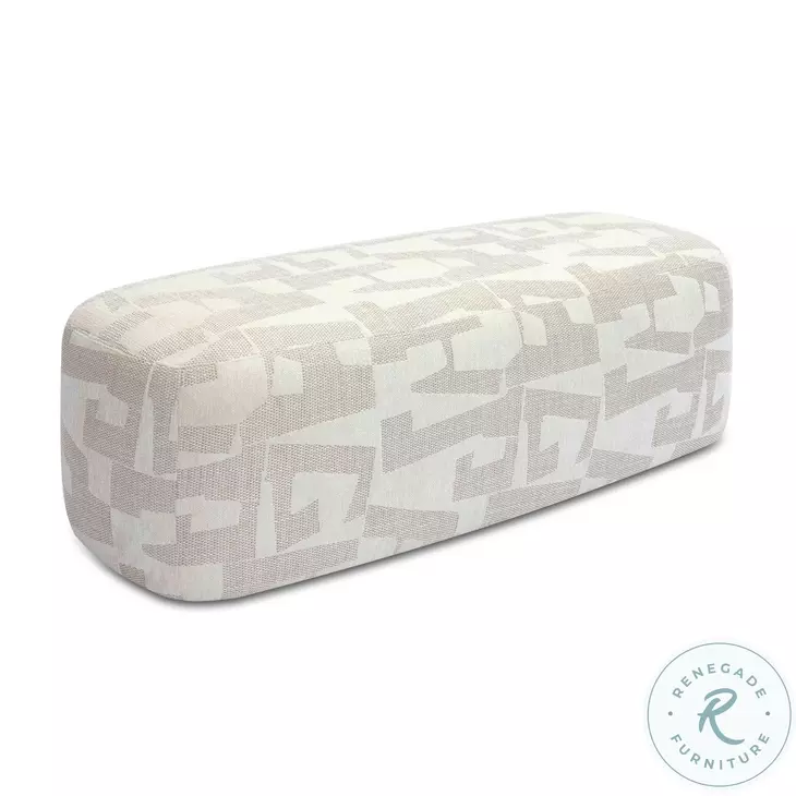 Graceland Cream Jacquard Bench