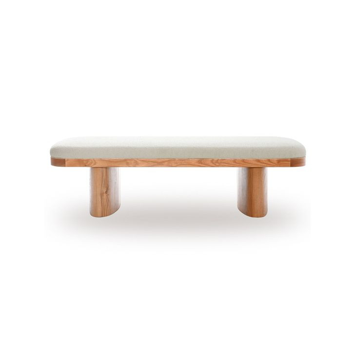Ollie White Performance Boucle Large Bench