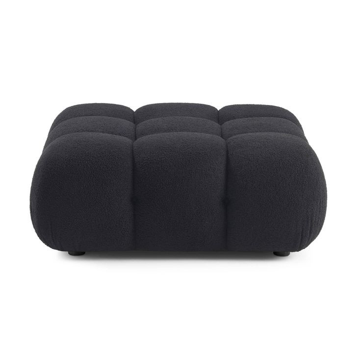 Calliope Black Square Modular Ottoman