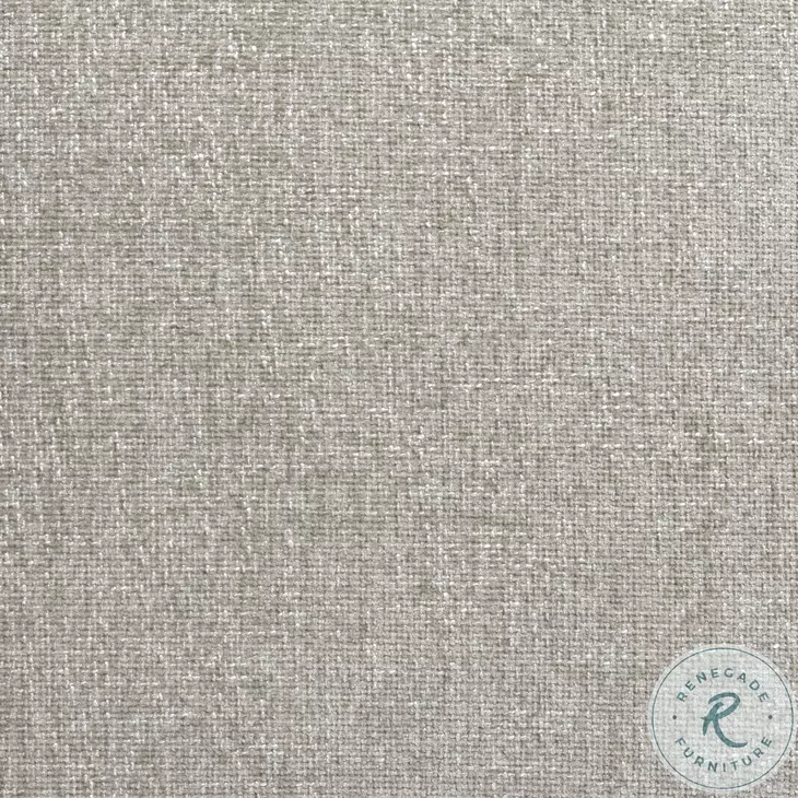 Mindy Taupe Chenille Basketweave Square Ottoman