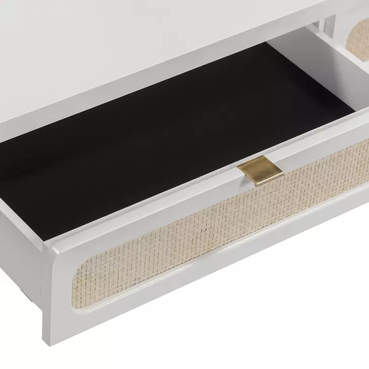 Patty White 48" Console Desk with 2 Drawers