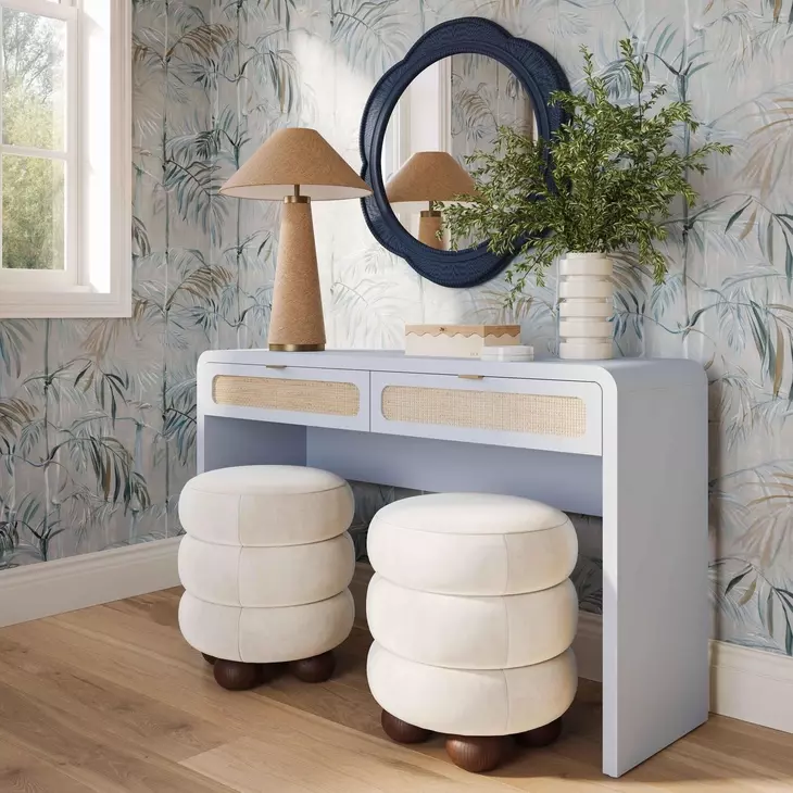 Patty Pastel Blue Home Office Console Desk