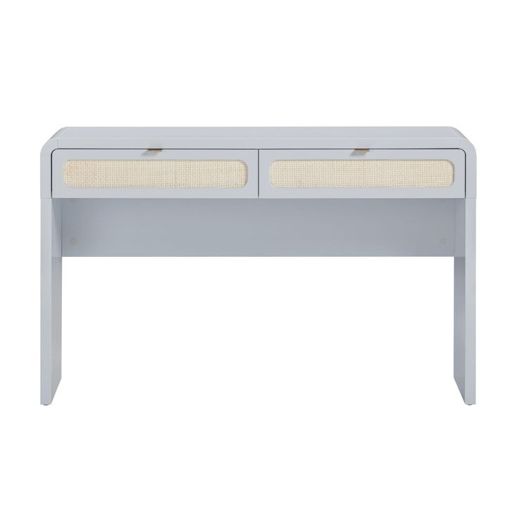 Patty Pastel Blue 48" Console Desk with 2 Drawers