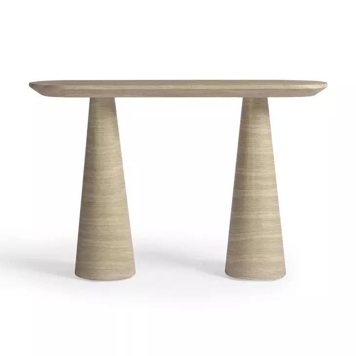 Sandra Travertine 47" Outdoor Console Table