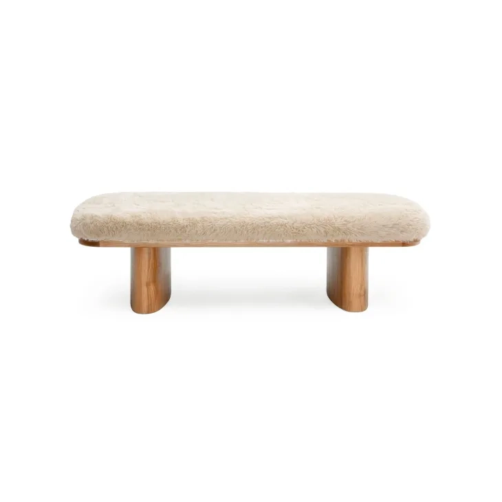 Ollie Natural 57" Large Bench