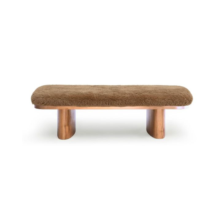 Ollie Taupe 57" Large Bench