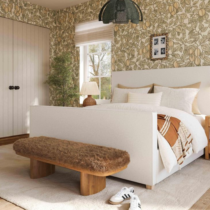 Ollie Taupe 57" Large Bench