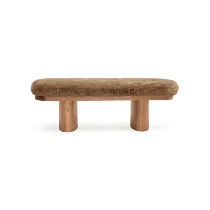 Ollie Taupe 48" Bench