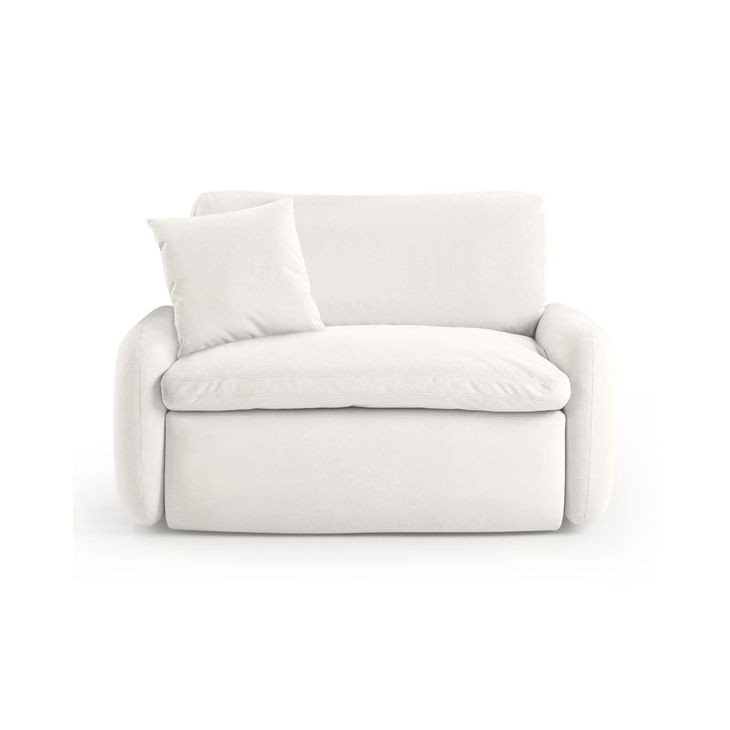 Rachelle Cream Velvet Lounge Chair