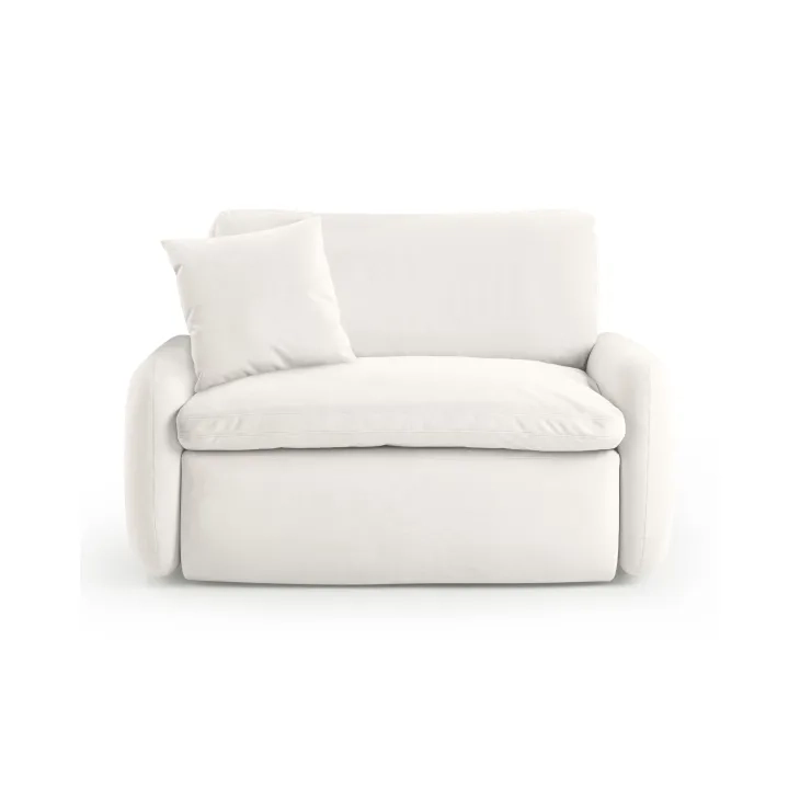 Rachelle Cream Velvet Lounge Chair