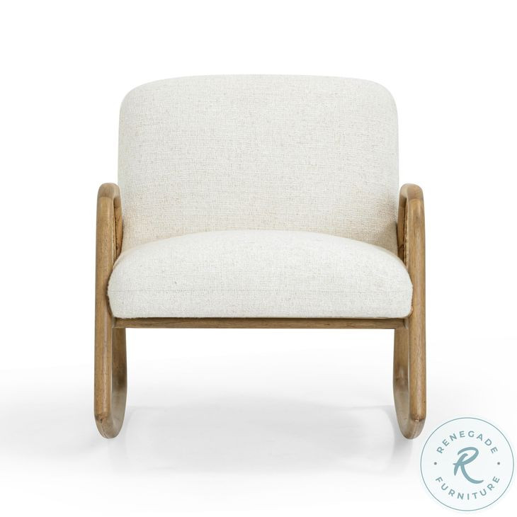Bonney Cream Performance Fabric Rocking Chair