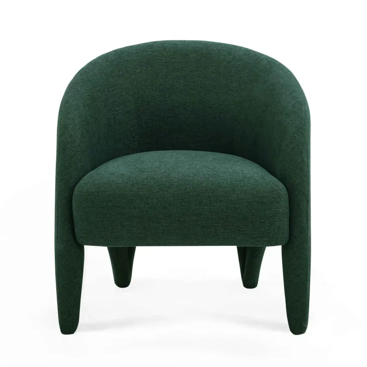 Kris Forest Green Upholstered Accent Chair