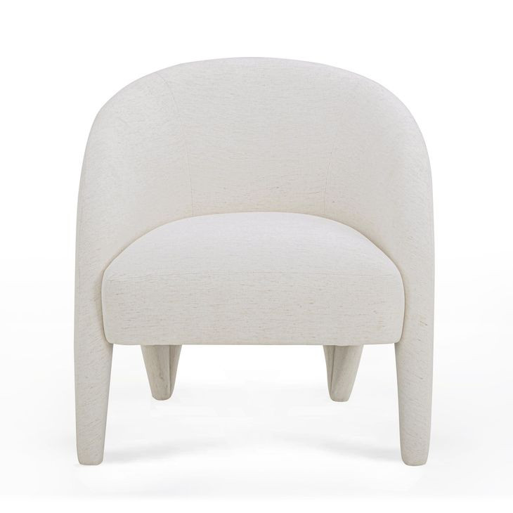 Kris Cream Upholstered Accent Chair