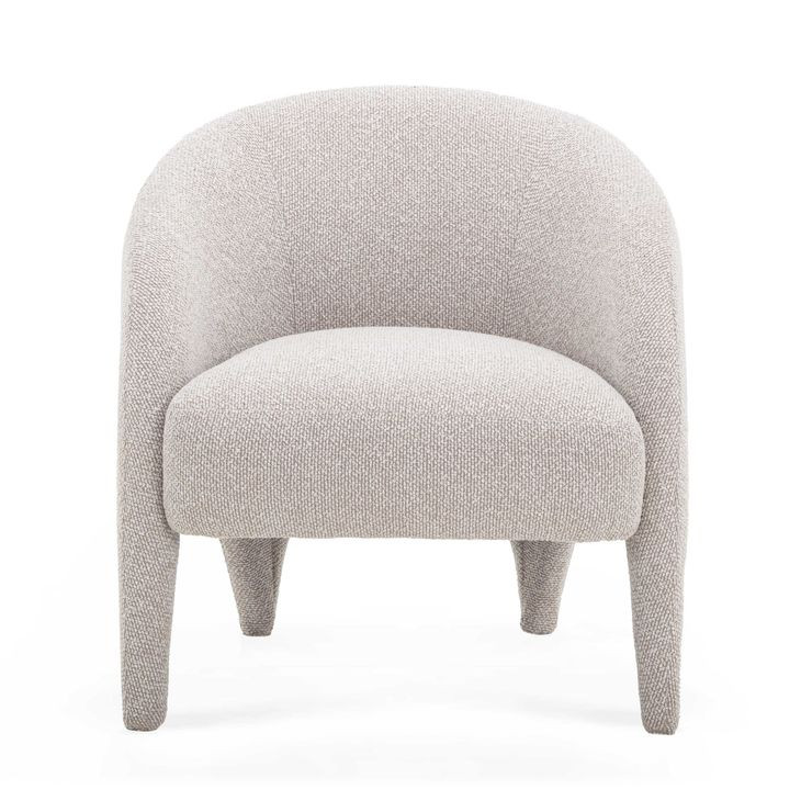 Kris Warm Gray Performance Fabric Upholstered Accent Chair