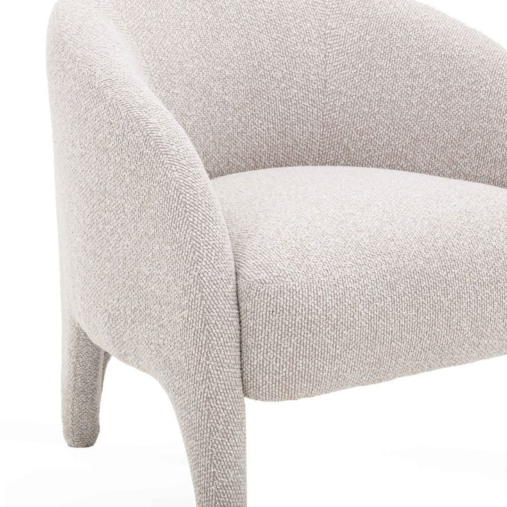 Kris Warm Gray Performance Fabric Upholstered Accent Chair