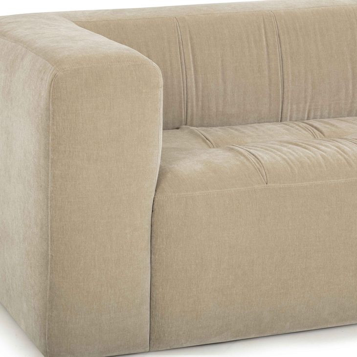 Alder Sand Chenille 89" Upcycled Sofa