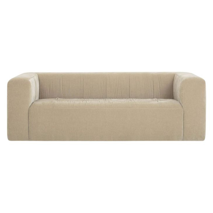 Alder Sand Chenille Upcycled 89" Sofa