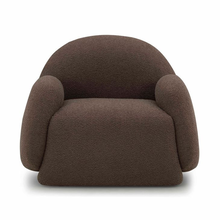 Marius Brown Performance Fabric Upholstered Accent Chair