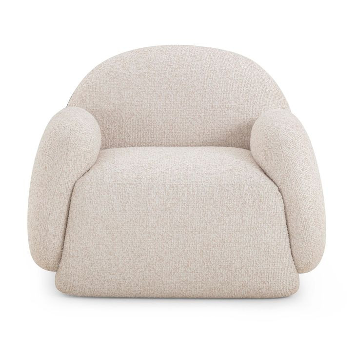 Marius Cream Performance Fabric Upholstered Accent Chair