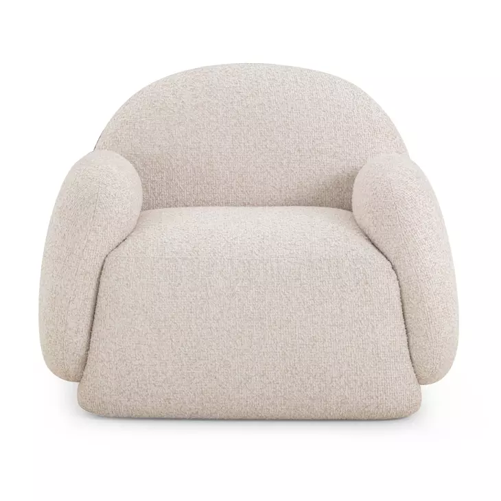 Marius Cream Performance Fabric Upholstered Accent Chair