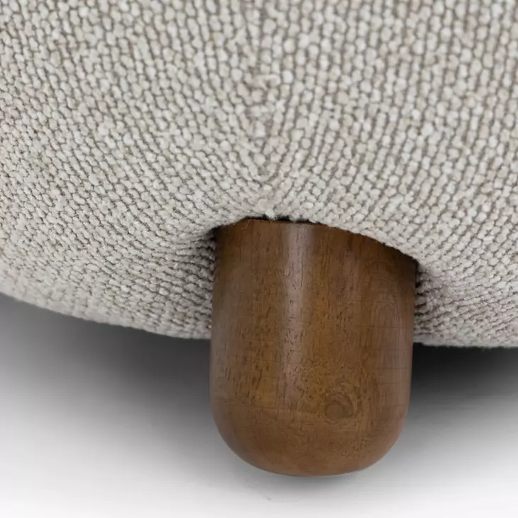 Pucker Warm Gray Performance Fabric Upholstered Accent Chair