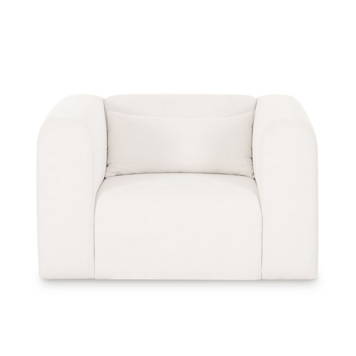 Tarra Cream Performance Fabric Upholstered Arm Chair