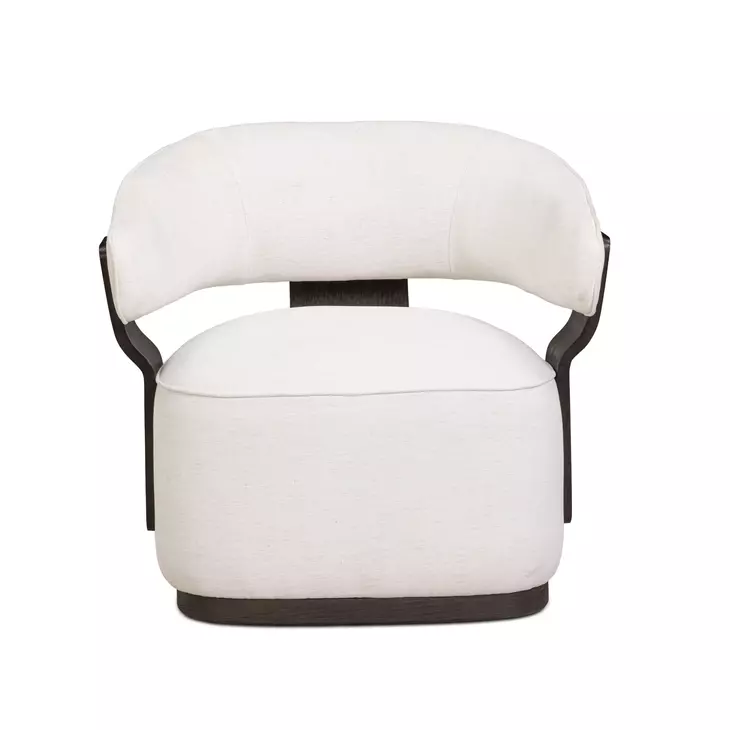 Madison Chalk Performance Chenille Swivel Accent Chair