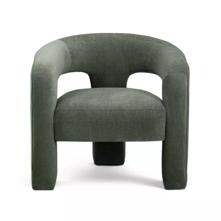 Malone Green Performance Chenille Upholstered Accent Chair