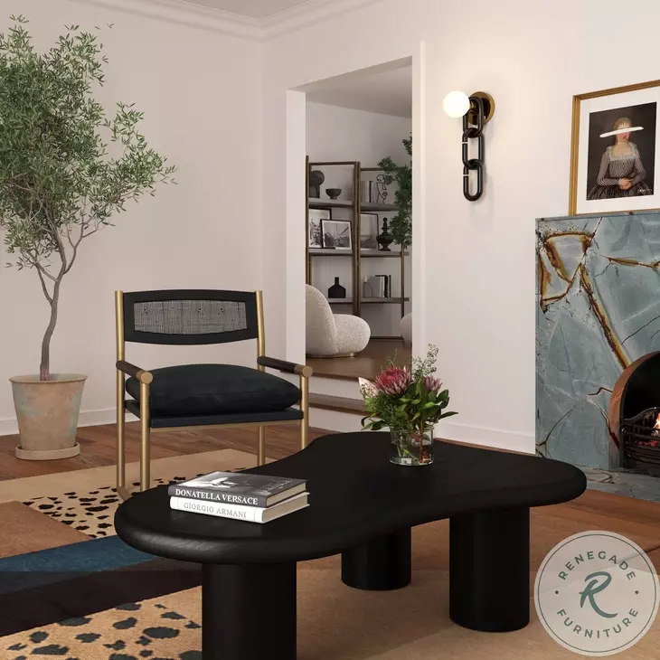 Gotham Onyx Black Coffee Table