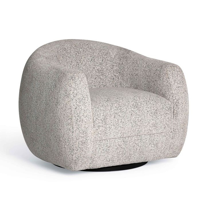 Judy Black and White Performance Fabric Upholstered Swivel Accent Chair