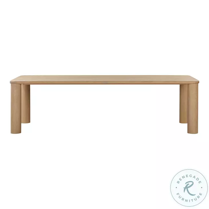 Akola Natural Oak Rectangular Dining Table From Home Gallery