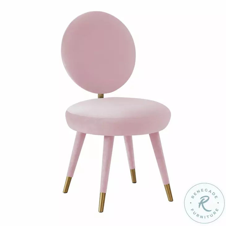 Kylie Bubblegum Velvet Dining Chair