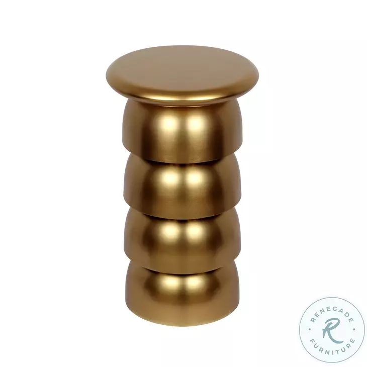 Sasha Gold Side Table By Inspire Me Home Decor