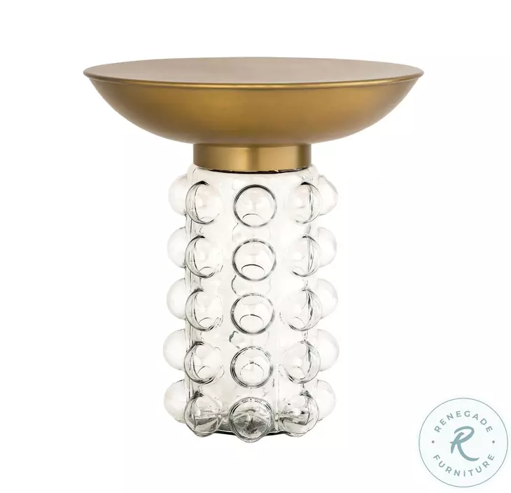 Bubble Antique Brass Side Table
