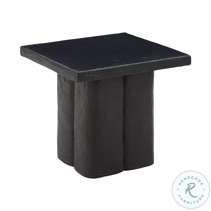 Kayla Black Concrete Side Table