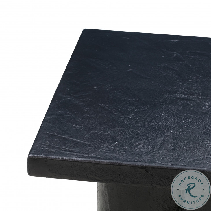 Kayla Black Concrete Side Table From TOV | Coleman Furniture