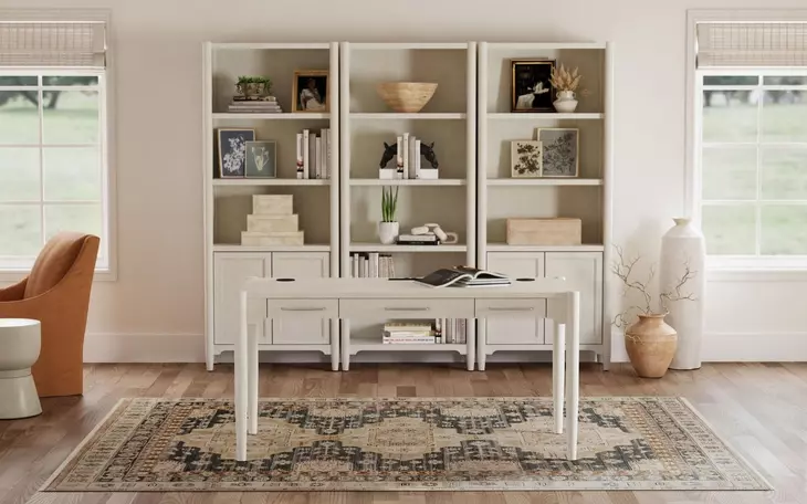 Towne White Open Bookcase