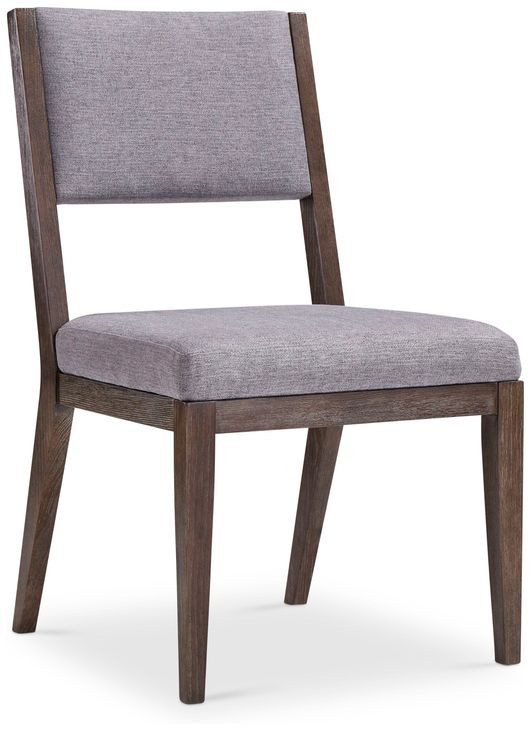 Linea Grey And Cerused Charcoal Side Chair Set of 2