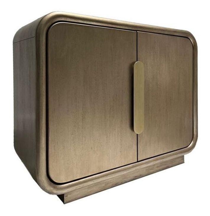 Artifacts Painted Metallic 2 Door Aurelia Accent Cabinet