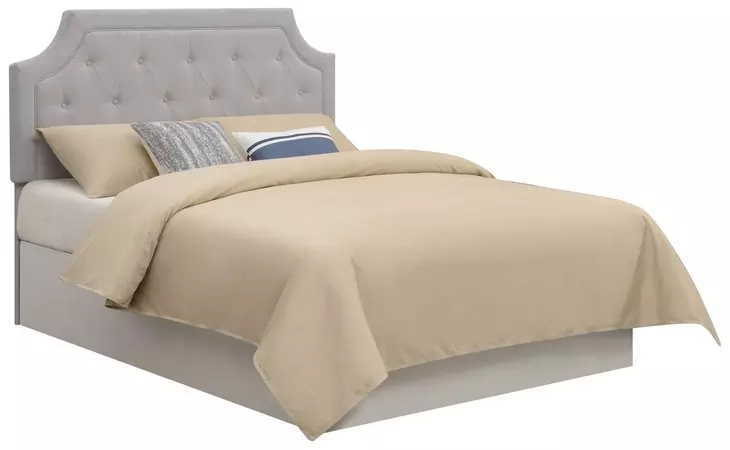 Alta Gray Upholstered Queen Headboard