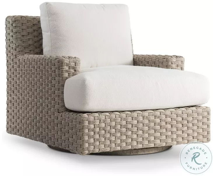 Trieste Pampas And Cream Outdoor Swivel Chair