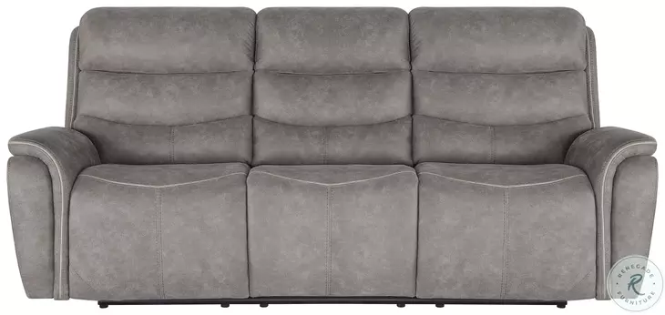 Kamari Gray Dual Reclining 91" Sofa