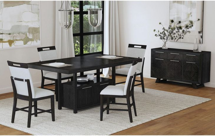 Pinnacle Charcoal Extendable Rectangular Counter Height Table