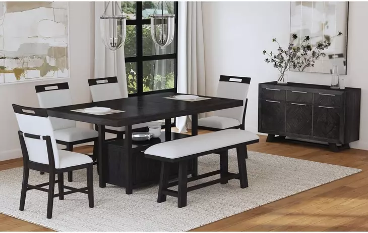 Pinnacle Light Gray Counter Height Bench